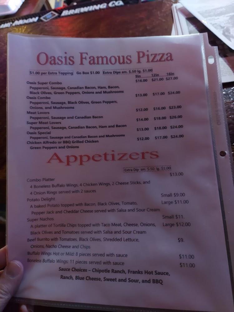Oasis Lounge Eatery & Casino Menu image 3
